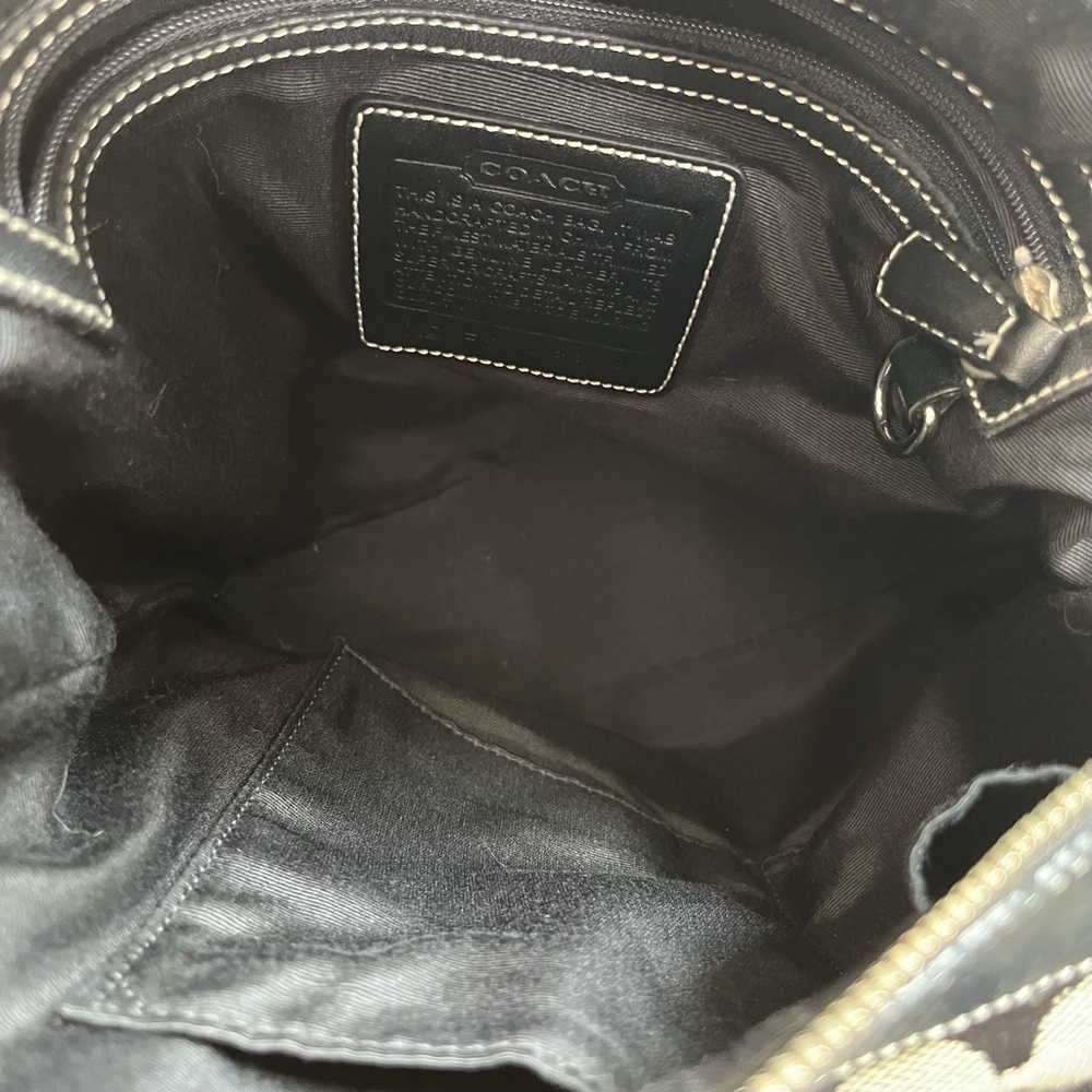 Coach Signature Slim Duffle Large 6346 Black Grey Y2K - Picture 4 of 13